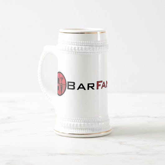 Stein BarFanatic.com Bierpul (Voorkant links)