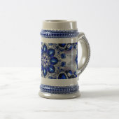Stein Mok met Blauw Wit Kleuren Ontwerp (Voorkant rechts)