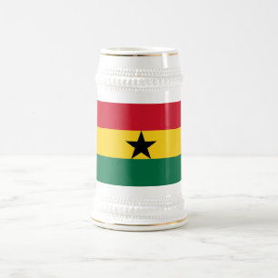 Stein Mok met de Ghanese vlag