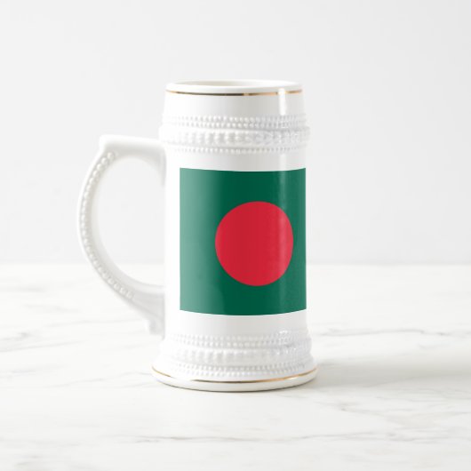 Stein Mok met de vlag van Bangladesh (Links)
