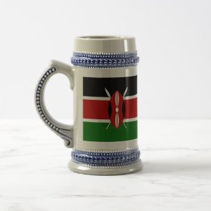 Stein Mok met de vlag van Kenia
