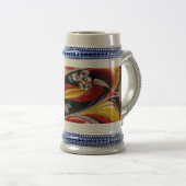 Stein Mug aux couleurs belges Design (Devant droit)