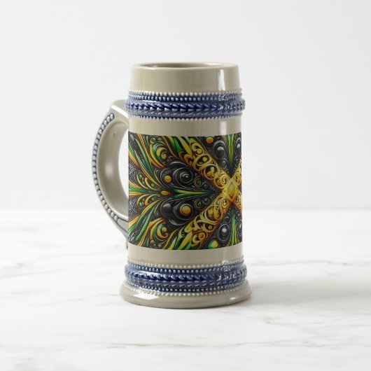 Stein Mug aux couleurs jamaïcaines (Devant gauche)