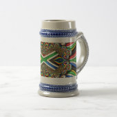 Stein Mug aux couleurs sud-africaines (Devant droit)