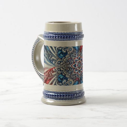 Stein Mug avec design de couleurs françaises (Devant gauche)