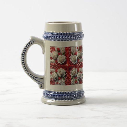Stein Mug avec design Rose anglais (Gauche)