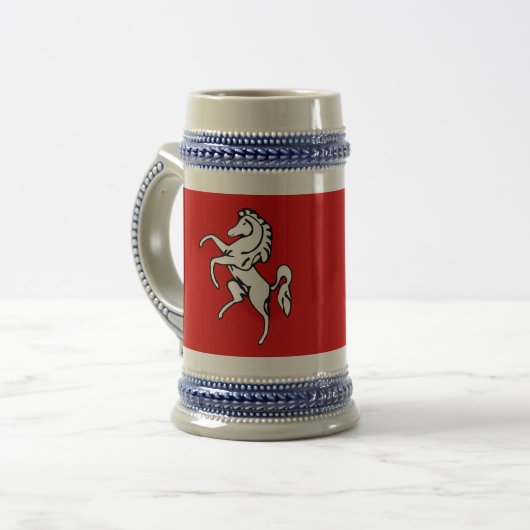 Stein Mug avec Drapeau de Kent, Angleterre (Devant gauche)