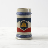 Stein Mug avec drapeau de l'Utah, États-Unis (Centre)