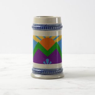 Stein Mug avec drapeau de Manitou Springs, Colorad