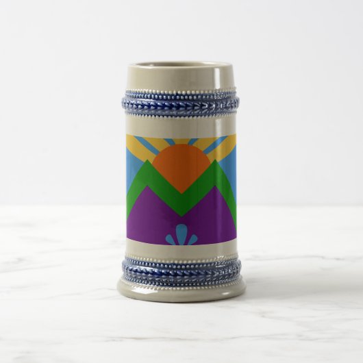 Stein Mug avec drapeau de Manitou Springs, Colorad (Centre)