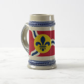 Stein Mug avec Drapeau de Saint Louis, Missouri (Devant gauche)