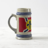 Stein Mug avec Drapeau de Saint Louis, Missouri (Gauche)