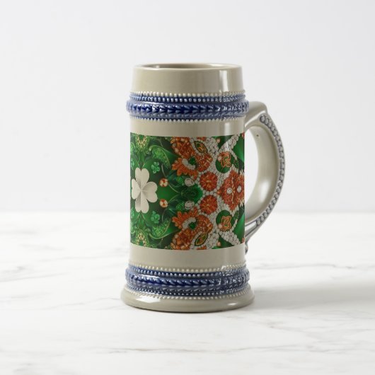 Stein Mug avec Irlande Couleurs Design (Devant droit)