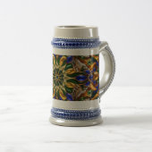 Stein Mug avec le design des couleurs brésiliennes (Devant droit)