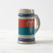 Stein Mug avec le drapeau de Kansas City, Missouri (Devant droit)