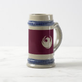 Stein Mug avec le drapeau de la ville de Phoenix,  (Devant droit)