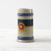 Stein Mug avec le drapeau de Tulsa, Oklahoma (Centre)