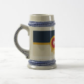 Stein Mug avec le drapeau de Tulsa, Oklahoma (Gauche)