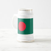 Stein Mug avec le drapeau du Bangladesh (Devant gauche)
