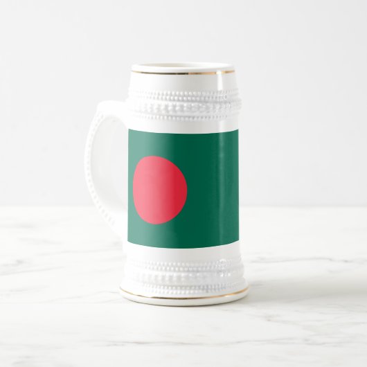 Stein Mug avec le drapeau du Bangladesh (Devant gauche)