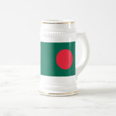 Stein Mug avec le drapeau du Bangladesh (Devant droit)
