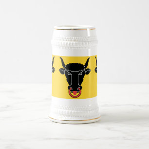 Stein mug avec le drapeau du canton d'Uri, Suisse