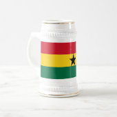 Stein Mug avec le drapeau du Ghana (Devant gauche)
