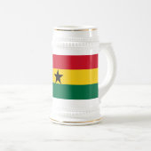 Stein Mug avec le drapeau du Ghana (Devant droit)
