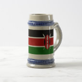 Stein Mug avec le drapeau du Kenya (Devant droit)