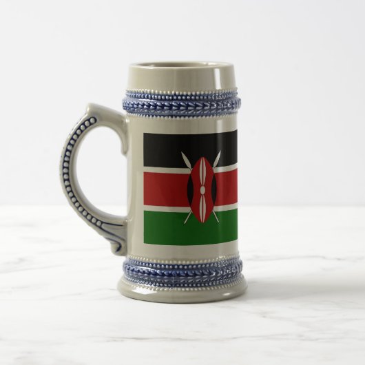 Stein Mug avec le drapeau du Kenya (Gauche)