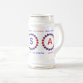 STEIN MUG PATRIOTIQUE AMÉRICAIN (Devant droit)