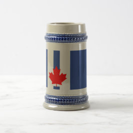 Stein Mug with Flag of Toronto, Canada Bierpul