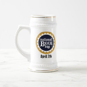 Stein van de nationale bieerdag bierpul