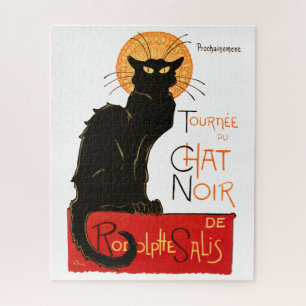 Steinlen Art Nouveau French Black Cat Art Legpuzzel