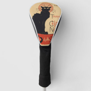 Steinlen Art Nouveau Stijl Zwarte Kat Vintage Prin Golfheadcover