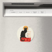 Steinlen Black Cat Classic Artwork Magneet (Insitu (Vaatwasser))