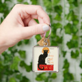 Steinlen Black Cat Classic Artwork Sleutelhanger (Hand)