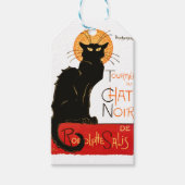 Steinlen Black Cat Classic Frans kunstwerk Cadeaulabel (Voorkant)