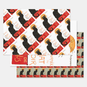 Steinlen Black Cat Classic Frans kunstwerk Inpakpapier Vel