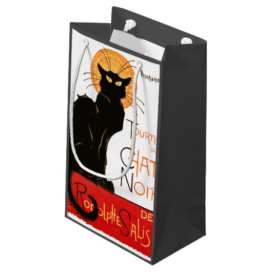 Steinlen Black Cat Classic Frans kunstwerk Klein Cadeauzakje (Achterkant Gekanteld)