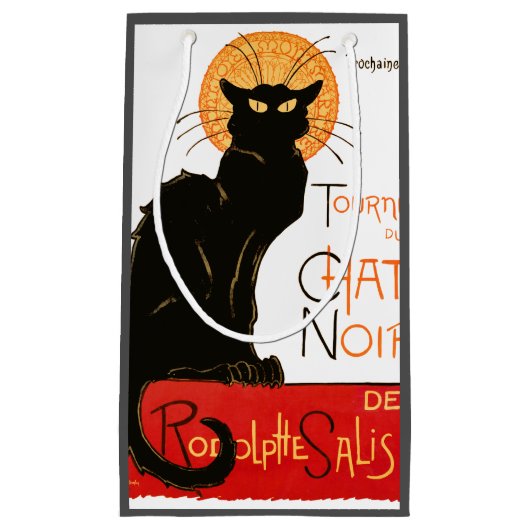 Steinlen Black Cat Classic Frans kunstwerk Klein Cadeauzakje (Voorkant)