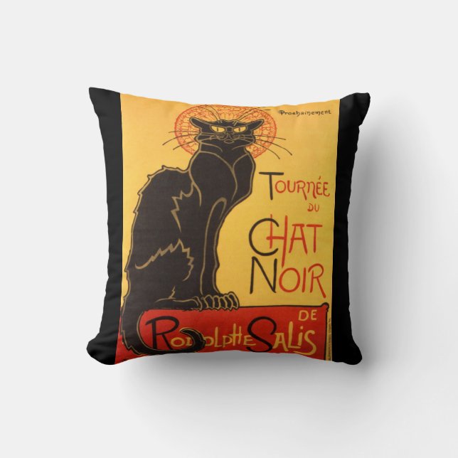 Steinlen: Chat Noir Kussen (Voorkant)