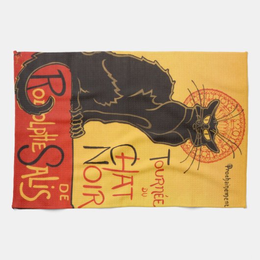 Steinlen: Chat Noir Theedoek (Horizontaal)