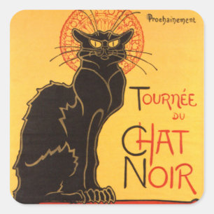 Steinlen: Chat Noir Vierkante Sticker