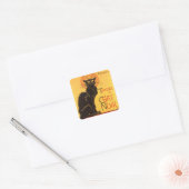 Steinlen: Chat Noir Vierkante Sticker (Envelop)
