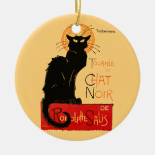 Steinlen Zwarte Kat Klassieke Franse Chat Noir Pos Keramisch Ornament