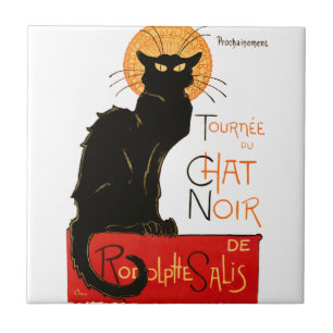 Steinlen Zwarte Kat Klassieke Franse Chat Noir Pos Tegeltje