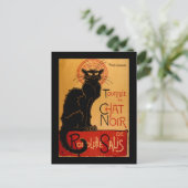 Steinlen's Le Chat Noir Briefkaart (Staand voorkant)