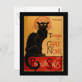 Steinlen's Le Chat Noir Briefkaart (Voorkant / Achterkant)