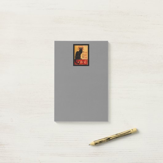 Steinlen's Le Chat Noir Post-it® Notes (Op bureau)